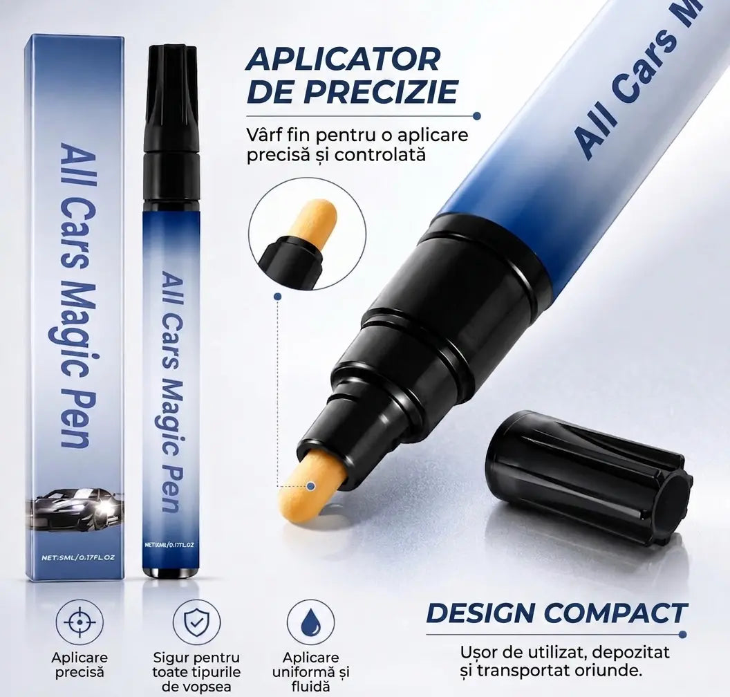 Creion Magic pentru Zgârieturi Auto – Universal, Orice Culoare
