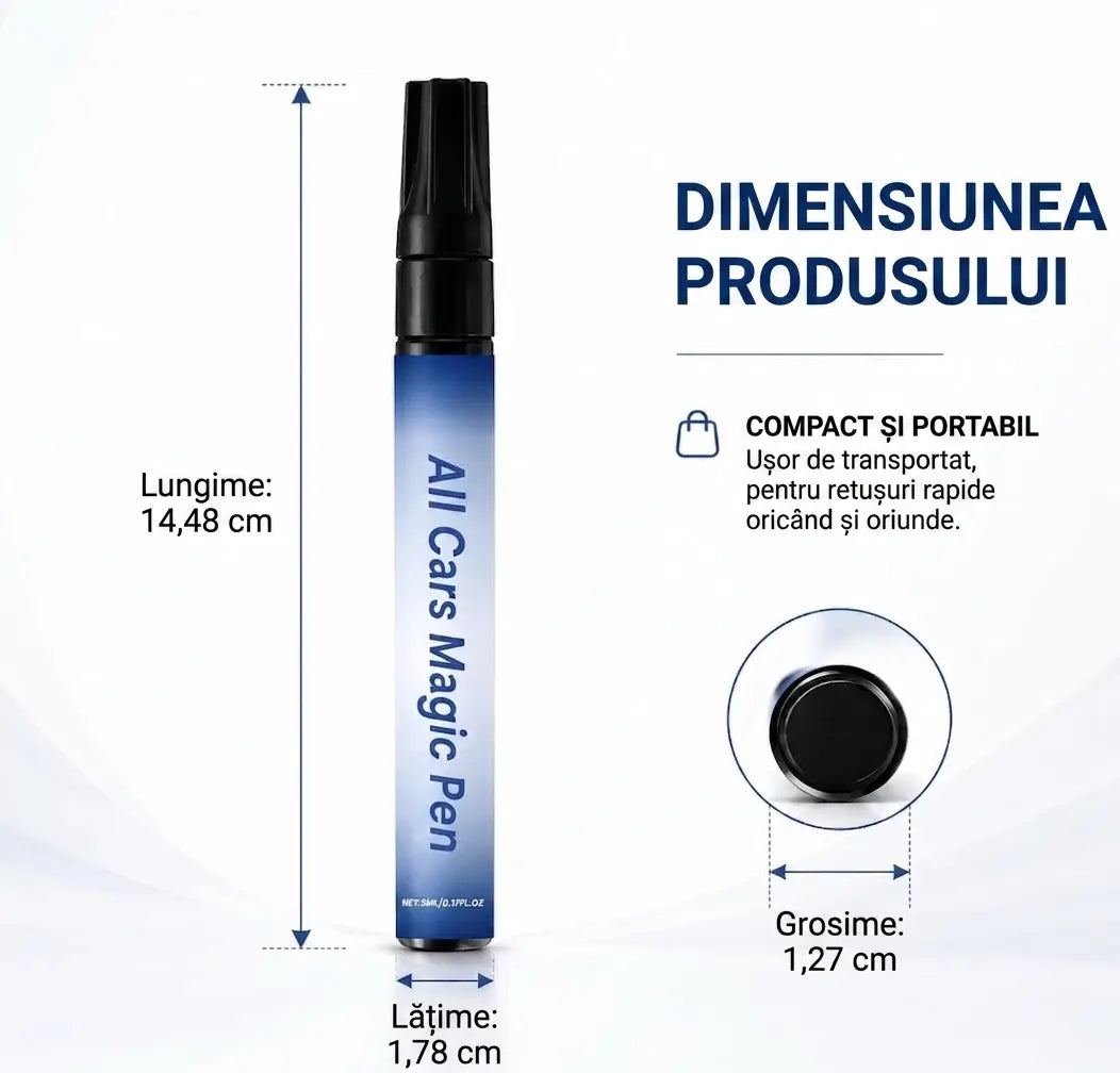 Creion Magic pentru Zgârieturi Auto – Universal, Orice Culoare